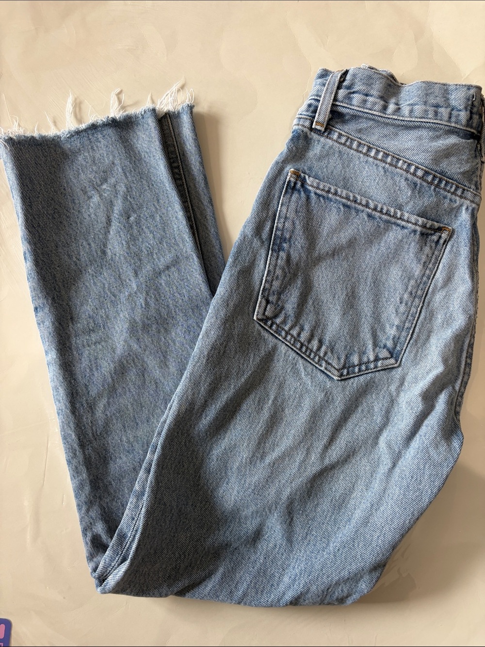 AGOLDE Riley High Rise Straight Cropped Denim Jeans - Picture 13 of 13